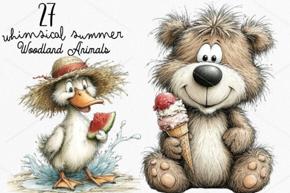 Download Whimsical Summer Woodland Animals PNG - Png Collection