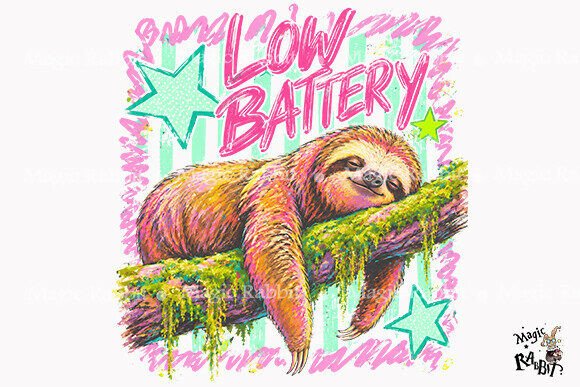 Download Cute Sloth Lover Battery PNG - Png Collection