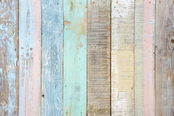 Download Weathered Wooden Fence in Pastel Colors - Pastel colors Collection