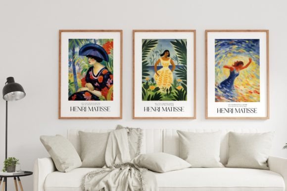 Download Matisse Style Inspired Modern Art Poster - Modern art Collection