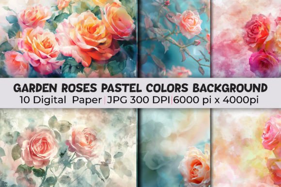 Download Garden Roses Pastel Colors Backgrounds - Pastel colors Collection