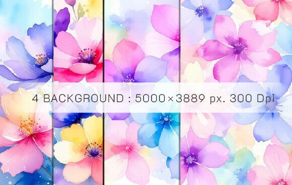 Download Water Color Flower Pastel Colors Graphic - Pastel colors Collection