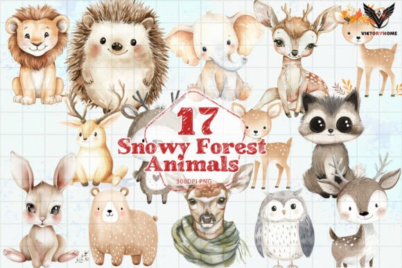 Download Snowy Forest Animals PNG - Png Collection