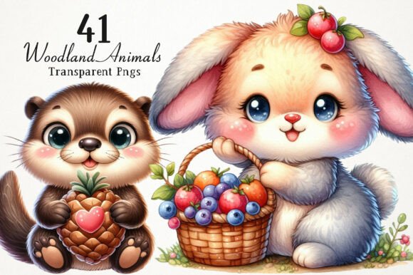 Download Cute Woodland Animals PNG Clipart - Png Collection