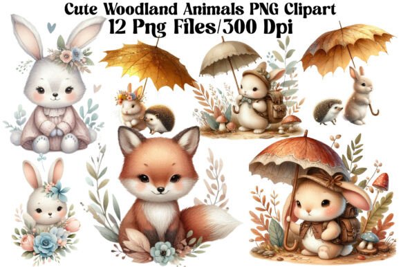 Download Cute Woodland Animals PNG Clipart - Png Collection