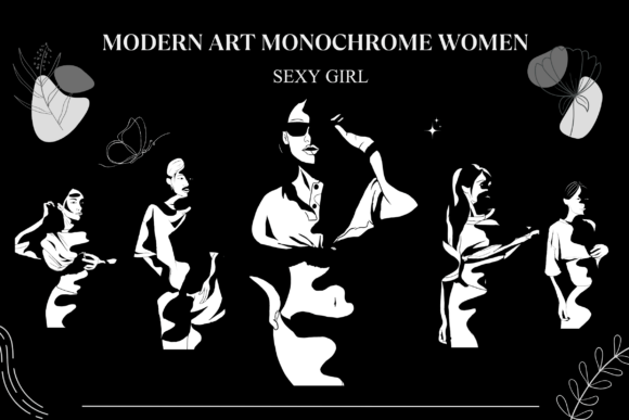 Download Modern Art Monochrome Woman Collection 2 - Modern art Collection