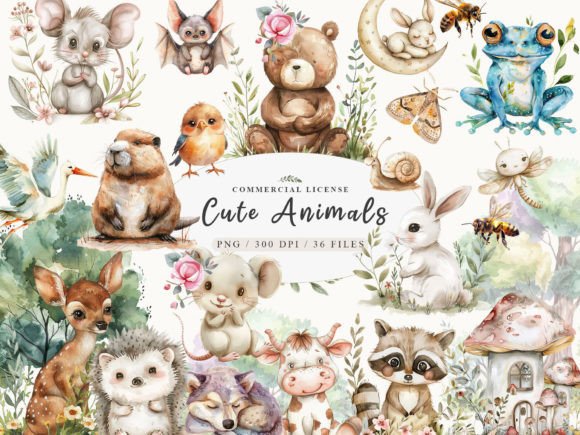 Download Woodland Animals Png, Cute Baby Animals - Png Collection