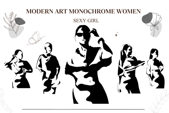 Download Modern Art Monochrome Woman Collection 1 - Modern art Collection
