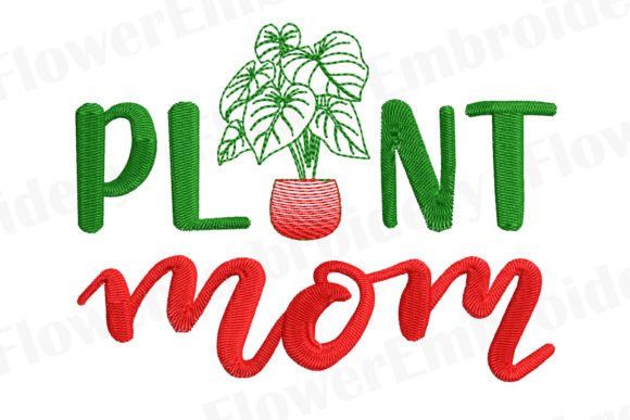 Download Plant Mama Machine Embroidery Design - Plant Collection
