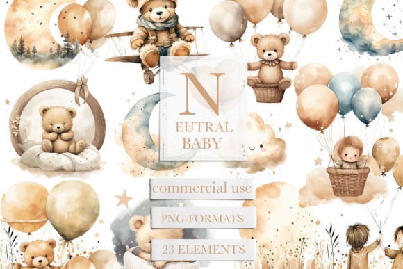 Download Neutral Baby Clipart, Baby Teddy Bear - Neutral baby clipart Collection