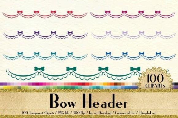 Download Bow Header Clip Arts Transparent PNG - Png Collection