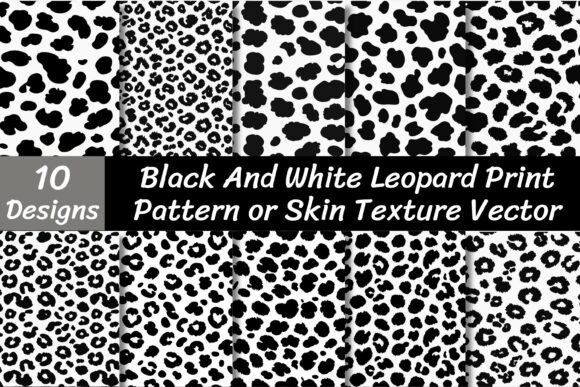 Download Black and White Leopard Print Pattern - Black and white Collection