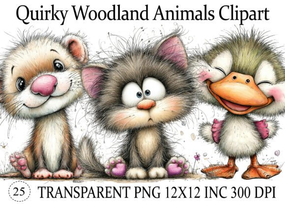Download Quirky Woodland Animals PNG Clipart - Png Collection
