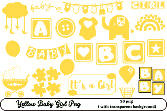 Download Yellow Baby Girl Png - Png Collection