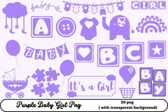 Download Purple Baby Girl Png - Png Collection