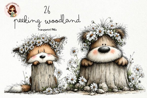 Download Peeking Woodland Animals PNG Clipart - Png Collection