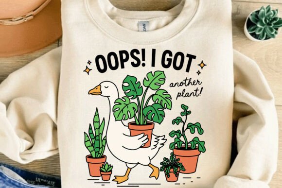 Download Funny Plant Collector Goose PNG - Plant Collection