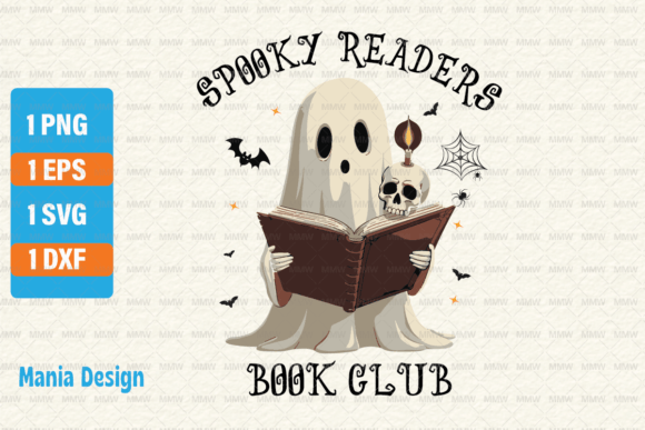 Download Spooky Book Club Ghost PNG Halloween SVG - Png Collection