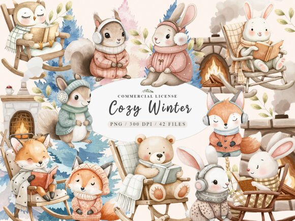 Download Christmas Enchanted Forest Animals PNG - Png Collection