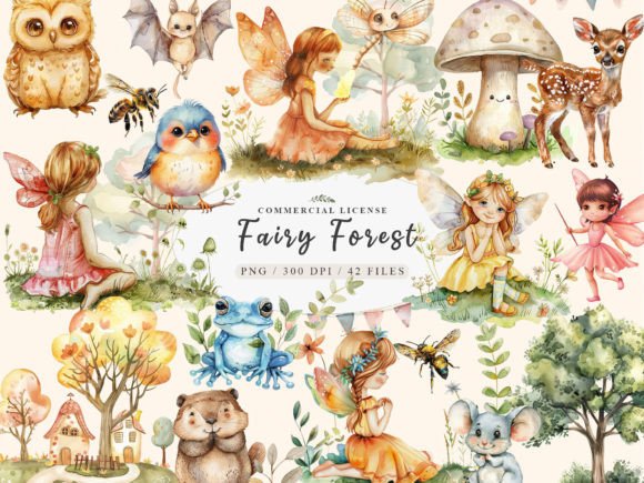 Download Sweet Forest Friends, Fairy Woodland Png - Png Collection