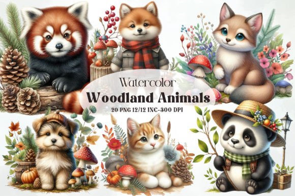 Download Cute Woodland Animals PNG Clipart - Premium Resources