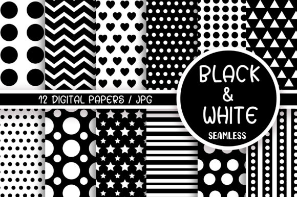 Download Black and White Seamless Pattern - Black and white Collection