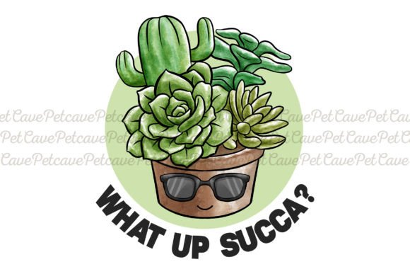Download What Up Succa Funny Plant Watercolor PNG - Plant Collection